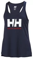 Koszulki i topy damskie - Helly Hansen Helly-Hansen Damska koszulka z logo pod pachami niebieski niebieski S 33838 - miniaturka - grafika 1