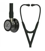 Urządzenia medyczne - Stetoskop Littmann Cardiology IV 6204 Stetoskop kardiologiczny High Polish Smoke-Finish ,przewód i lira czarny,trzon szampański - miniaturka - grafika 1