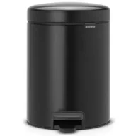 Kosze na śmieci - Brabantia Kosz na śmieci pedałowy NewIcon 5l matowy czarny - miniaturka - grafika 1