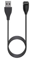 Akcesoria do smartwatchy - Kabel Usb Kątowy Ładowarka Usb 2.0 Quick Charge 1M Do Garmin Fenix 5/5X/5S/5+/5X+/5S+/6/6Pro/6S/6S Pr/6X/6X Pro/7/7X Czarna - miniaturka - grafika 1