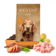 Sucha karma dla psów - DOG'S LOVE Pute - indyk z batatami i cukinią (2kg) - miniaturka - grafika 1