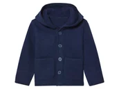 Bluzy i sweterki niemowlęce - Lupilu Bluza niemowlęca z organicznej wełny merynosów Granatowy 74/80 - miniaturka - grafika 1