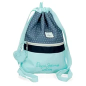 Plecaki worki - Pepe Jeans Dalma Plecak Niebieski 35x46 cm Poliester by Joumma Bags, Niebieski, 35x46x10 cms, worek na plecak - miniaturka - grafika 1