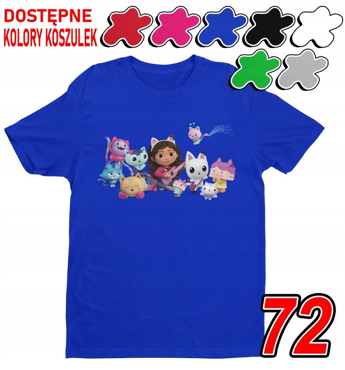 Dziecięca Koszulka Z Nadrukiem Duży Wybór Koci Domek Gabi -L 146-152