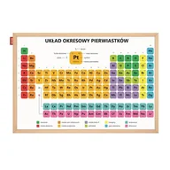 Tablice i flipcharty - Tablica edukacyjna magnetyczna suchościeralna 40x60cm nadruk układ okresowy pierewiastków rama drewniana MEMOBE 1szt. /MTM060040.UO01.01.51/ - miniaturka - grafika 1