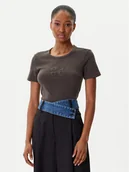 Koszulki i topy damskie - Desigual T-Shirt Praga 25WWTK46 Szary Regular Fit - miniaturka - grafika 1