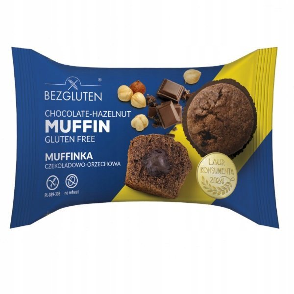 Muffinka czekoladowo-orzechowa 60g Bezgluten