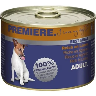 PREMIERE Best Meat Adult Jagnięciną 12x185 g - Mokra karma dla psów - miniaturka - grafika 1