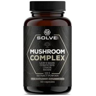 Mushroom Complex Solve Labs - 60 kaps. - Suplementy naturalne - miniaturka - grafika 1