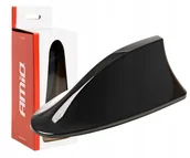 Anteny samochodowe - AMiO Antena Płetwa Rekina Ze Wzmacniaczem Czarna - miniaturka - grafika 1