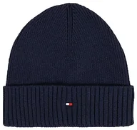 Czapki damskie - Tommy Hilfiger Męska czapka z dzianiny z flagą, kosmiczna niebieska, jeden rozmiar - miniaturka - grafika 1
