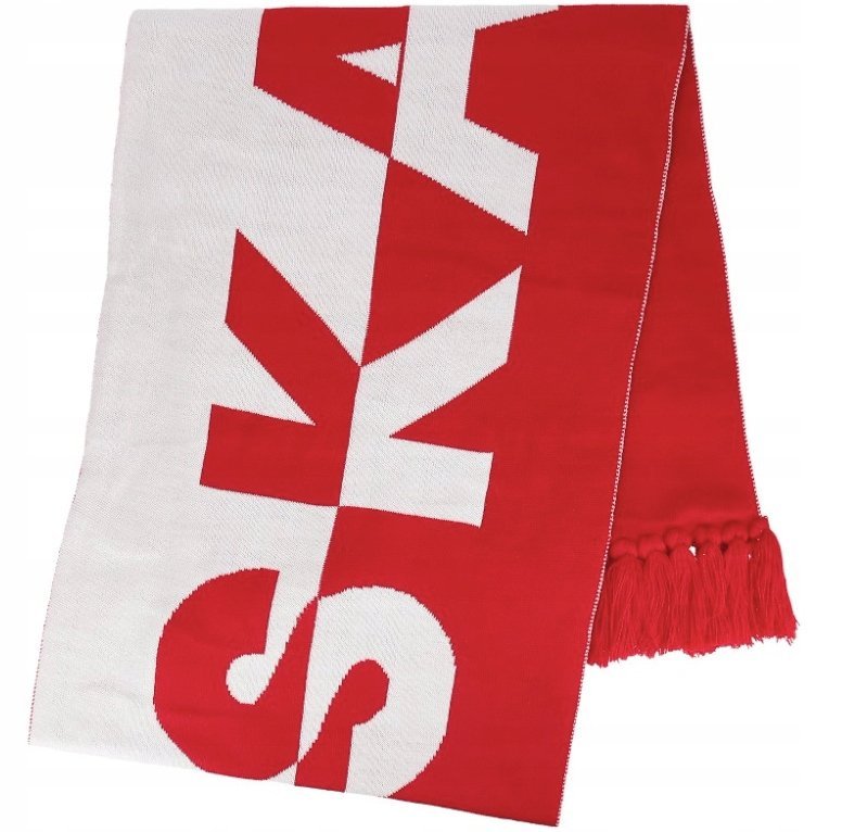 Szal Damski Jesień/Zima Biało-czerwony 4F D4Z18-SZD206