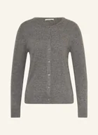 Swetry damskie - Lilienfels Kardigan Z Kaszmiru grau - miniaturka - grafika 1