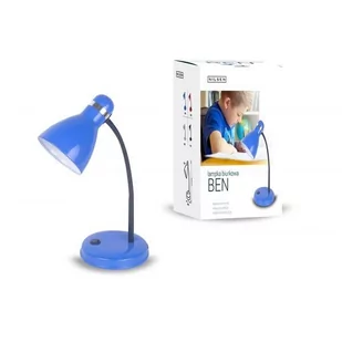 INQ Lampka biurkowa INQ Ben, E27, niebieska, 40 W - Lampy stojące - miniaturka - grafika 1