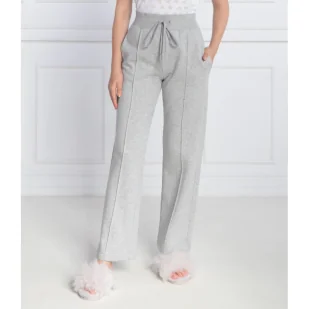 Emporio Armani Spodnie dresowe LOUNGEWEAR | Regular Fit - Dresy damskie - miniaturka - grafika 1