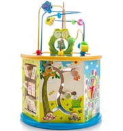 Łamigłówki - Sorter Drewniana Kostka Edukacyjna Skrzynka 8 W 1 - miniaturka - grafika 1
