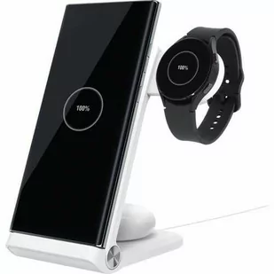 Nillkin Ładowarka bezprzewodowa 3w1 PowerTrio, końcówka do Samsung Watch, Qi, 15 W, biała - Stacje dokujące do telefonów - miniaturka - grafika 1