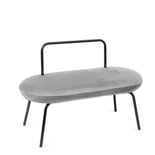 Ławka Na Korytarz Ina Welurowa 95Cm Homla - Ławki do przedpokoju - miniaturka - grafika 1