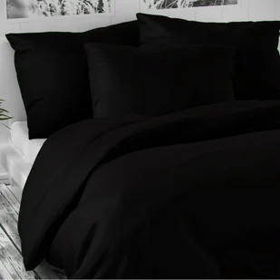 Pościel satynowa Luxury Collection czarny, 140 x 220 cm, 70 x 90 cm - Pościel - miniaturka - grafika 1