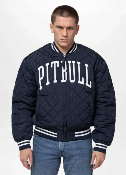 Kurtka męska przejściowa bejsbolówka Pit Bull Jupiter granatowa XL