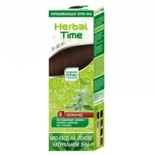 Herbal Time Naturalna Henna CZEKOLADA 75 ml - Farby do włosów i szampony koloryzujące - miniaturka - grafika 1