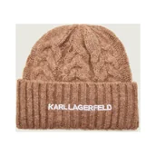 Czapki damskie - Karl Lagerfeld Czapka k/essential | z dodatkiem wełny - miniaturka - grafika 1