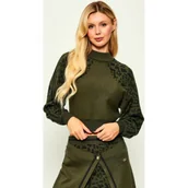 Swetry damskie - Liu Jo Sport Półgolf | Cropped Fit - miniaturka - grafika 1