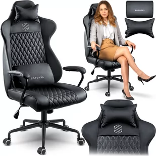 Fotel biurowy, krzesło biurowe Sofotel Fotel biurowy Sofotel Werona - czarny - 2581 2581 - Fotele i krzesła biurowe - miniaturka - grafika 1