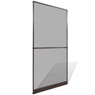 vidaXL vidaXL Brązowa moskitiera na drzwi 120 x 240 cm - Akcesoria do drzwi - miniaturka - grafika 1