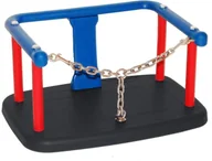 Place zabaw - Siedzisko kubełkowe dla dzieci huśtawka z aluminiowym czarnym wkładem i łańcuchem - miniaturka - grafika 1