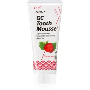 GC Tooth Mousse Strawberry remineralizujący krem ochronny do wrażliwych zębów bez fluoru do profesjonalnego użytku 35 ml - Pasty do zębów - miniaturka - grafika 1