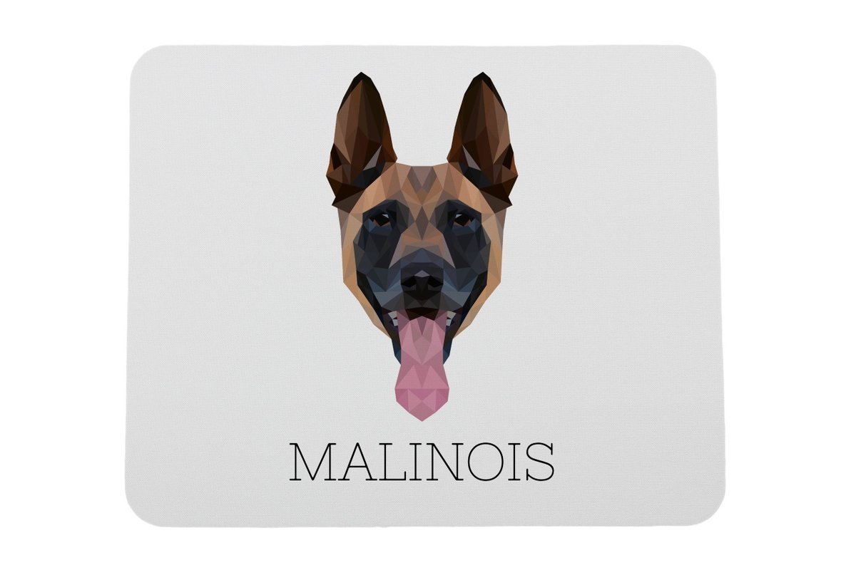 Malinois Owczarek belgijski podkładka geometryczny Art-Dog