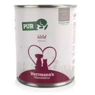 Mokra karma dla psów - Herrmanns Manufaktur Kreativ Mix Wild - 100% dziczyzna 800 g - miniaturka - grafika 1