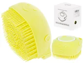 Szczotki i furminatory - Szczotka silikonowa myjka do mycia psów kotów żółt - miniaturka - grafika 1
