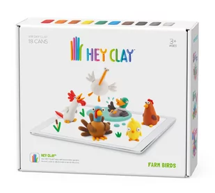Tm Toys Hey Clay - Ptaki z farmy - - Zabawki kreatywne - miniaturka - grafika 1