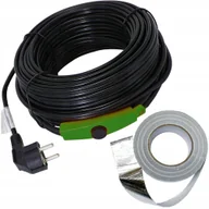 Pozostałe akcesoria sieciowe - KABEL GRZEWCZY z TERMOSTATEM przewód grzejny TAŚMA GRATIS 230V | 32W | 2M - miniaturka - grafika 1