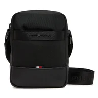 Torby męskie - Saszetka Tommy Hilfiger Th Nylon Travel Mini Reporter AM0AM13472 Czarny - miniaturka - grafika 1