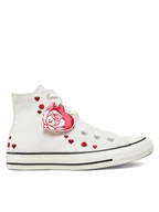 Trampki damskie - Converse Trampki Chuck Taylor All Star Roses A13650C Biały - miniaturka - grafika 1
