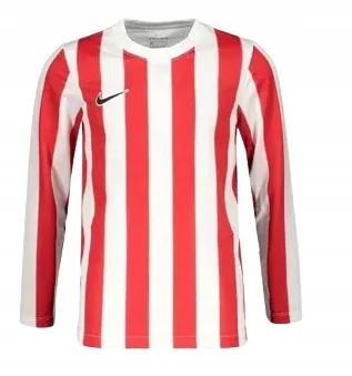 NIKE BLUZKA Z DŁUGI RĘKAWEM CZERWONO BIAŁA Z HAFTEM 158/164 K_A