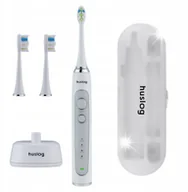 Szczoteczki elektryczne - Szczoteczka SZCZOTECZKA SONICZNA DO ZĘBÓW 4 TRYBY BAZA ŁADUJĄCA + ETUI + 2 Koncówki - miniaturka - grafika 1