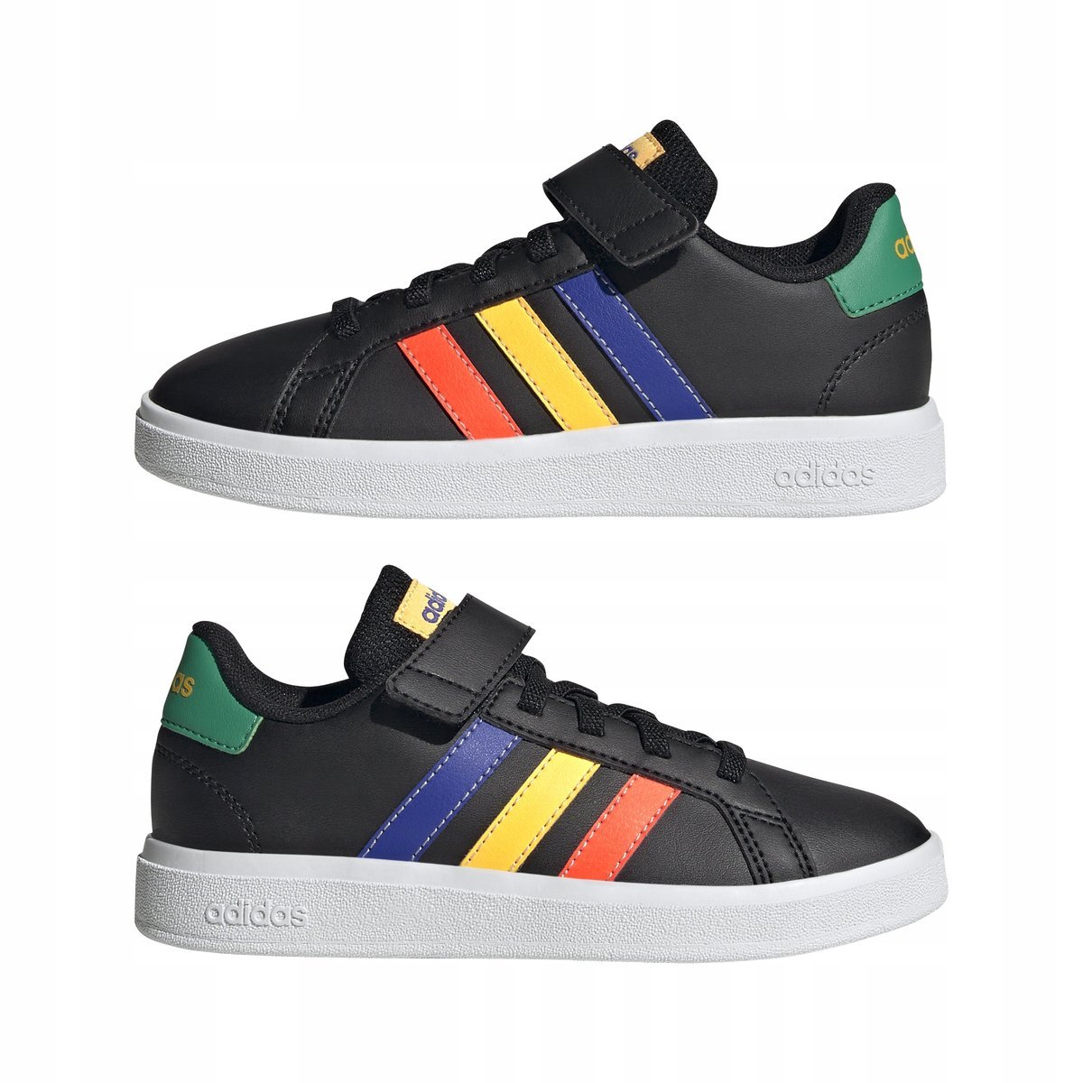 ADIDAS BUTY DZIECIĘCE NA RZEPY CZARNE NISKIE 28 1J1A