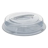 Pojemniki kuchenne - Pojemnik na ciasto z pokrywą Duży na wypieki desery Z uchwytem Okrągły 35 cm - miniaturka - grafika 1