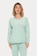 Bielizna nocna - Ciepła damska piżama RAMONA L Miętowy - miniaturka - grafika 1