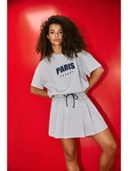 Koszulki i topy damskie - Noisy may Koszulka w kolorze szarym - miniaturka - grafika 1