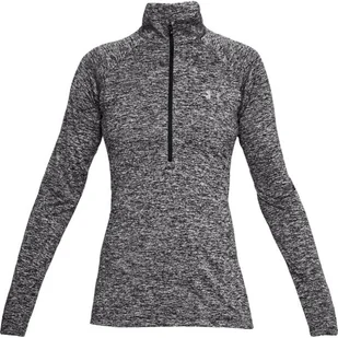 Bluza damska Under Armour  Tech Half Zip Twist black L - Bluzy sportowe damskie - miniaturka - grafika 1