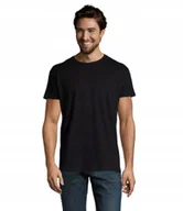 Koszulki męskie - T-shirt Koszulka Męska WYSOKA JAKOŚĆ Sol's IMPERIAL 11500 CZARNA XS - miniaturka - grafika 1