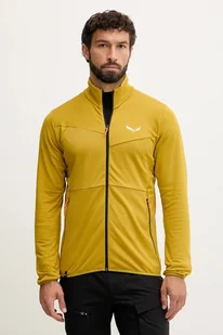 Salewa bluza sportowa Puez Cammino męska kolor żółty gładka 00.0000029094 - Bluzy męskie - miniaturka - grafika 1