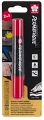 Markery permanentne - Marker Permapaque Dual Point czerwony, Sakura - miniaturka - grafika 1