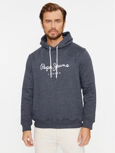 Pepe Jeans Bluza Nouvel Hoodie PM582521 Granatowy Regular Fit - Bluzy męskie - miniaturka - grafika 1