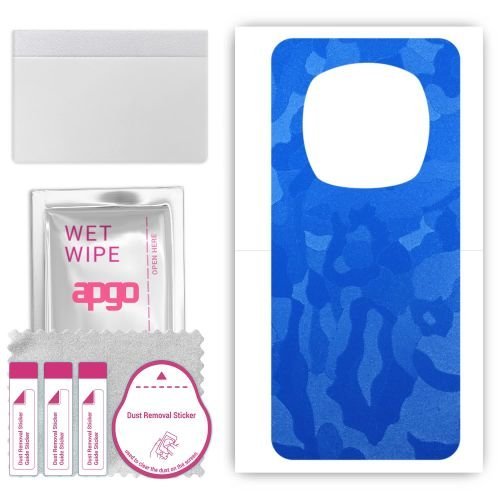 folia naklejka skórka strukturalna na TYŁ do Honor Magic6 Pro - Moro Camo Niebieski - apgo SKINS